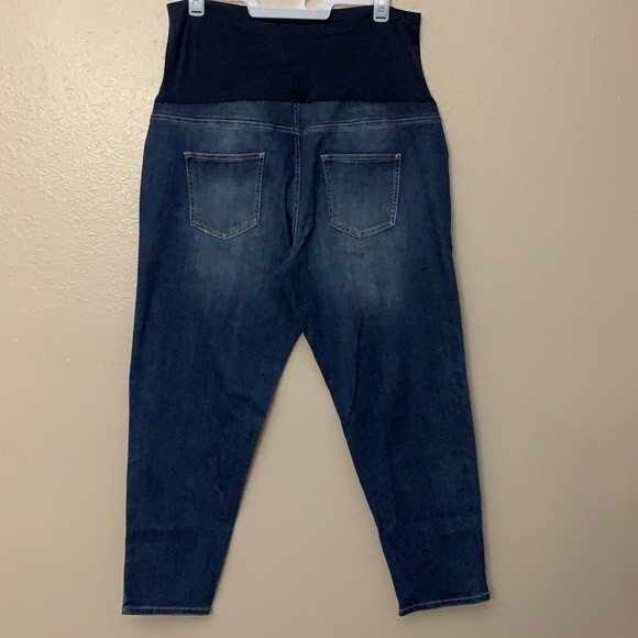 Time and Tru Maternity Skinny Jeans with Full Panel 2X - Picture 3 of 6